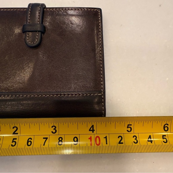 Vintage Coach Brown Leather unisex ID Wallet Card Holder - Picture 8 of 11